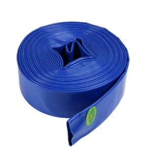 Wear Resistant PVC Lay Flat Irrigation Hose All Weather Flexible Connect to Water Pump Spray Gun