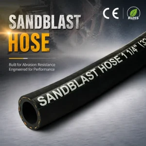 Wear Resistant Sandblast Hose Flexible Rubber Sandblasting Hose Pipe Abrasive Blast Hose for Industrial Use