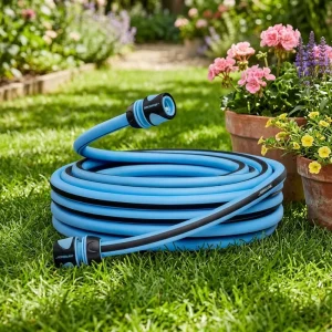 Weather Resistant PVC Braided 50FT High Pressure Garden Pipe Long Lifespan for Year round Outdoor Use