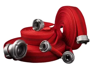 White 1″-8″ Size Aluminum Lay Flat Fire Fighting Hose Water Delivery Equipment for Agriculture Firefighting Agricultural Water