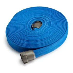 White Blue Red Green Color PE/Rubber/TPU Lay Flat Discharge Fire Hose 2″ X 30m for Fire Fighting or Agricultural Irrigation Use