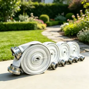 White Canvas Lay Flat Water Hose Suitable for Agriculture Irrigation