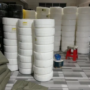 White PVC Plastic Flame Retardant Corrugated Cold Shrinkable Electrical Wiring Flexible Hose Insulated Sun Resistant Conduit