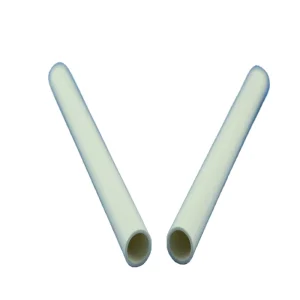 White Small PVC Plastic Tubes Rounded Extruded Modling with Cutting Processing Service
