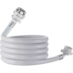 White Washing Machine Hoses Burst Proof Water Inlet Hose with Connectors