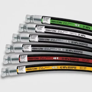 Wire Braid EN 857 1SC 1/2″ Hydraulic Hose Assembly with Metric Female Fittings High Pressure Flexible Rubber Pipe 2500 PSI