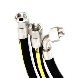 Wire Spiral Braided Oil Resistant Flexible Power Steering Hydraulic Rubber Hose