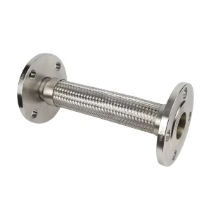 XC69 304 Stainless Steel Flange Metal Hose High Temperature High Pressure PN10 PN16 Wire Braided Mesh Corrugated Pipe