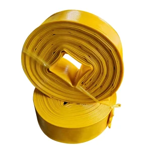 Yellow Color 2.5inches 3BAR Water Supply PVC Lay Flat Agricultural Irrigation Pump Hose