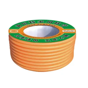 Yellow Durable Temperature Resistant (10 +65) Garden Hose Flexible PVC Fiber Braided Water Household Elastic