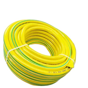 Yellow PVC Garden Hose with Green Line No Harden Flexible Garden Hose Pipe Hose for Gardening Home Irrigation