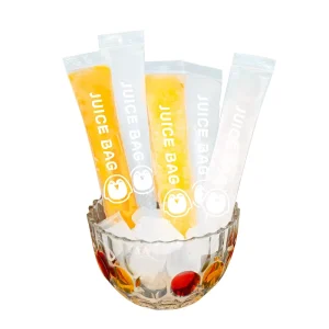 Yogurt Tubes Customized Printed Matte Clear Transparent Plastic Biodegradable Ziplock Popsicle Packaging Bag