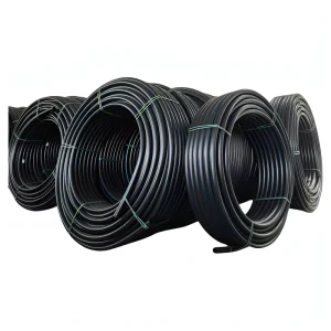 Yunzhou Brand Durable HDPE Plastic Pipes China Lightweight PE Conduit CE Certified 50-Year Lifespan Orange DN25-63mm
