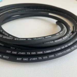 Z Source Factory Lowest Price 3.2×10.5mm SAE J1401 1/8″ Rubber Brake Tube Auto Brake Hose Mangueira Da Embreagem
